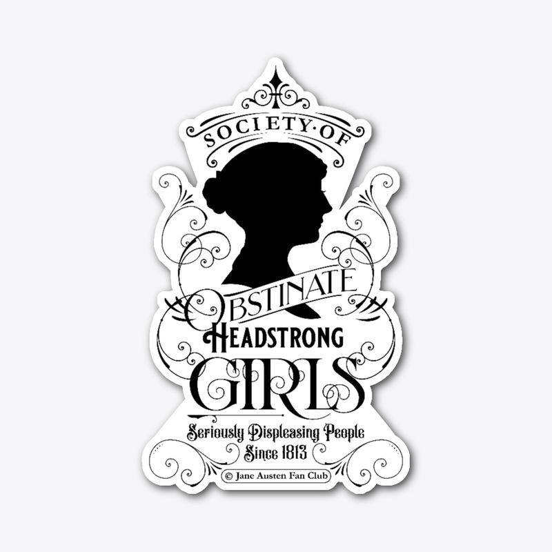 Obstinate Jane Austen Sticker