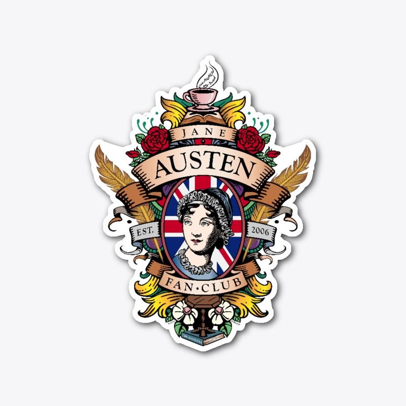 Jane Austen Fan Club Die-cut Sticker